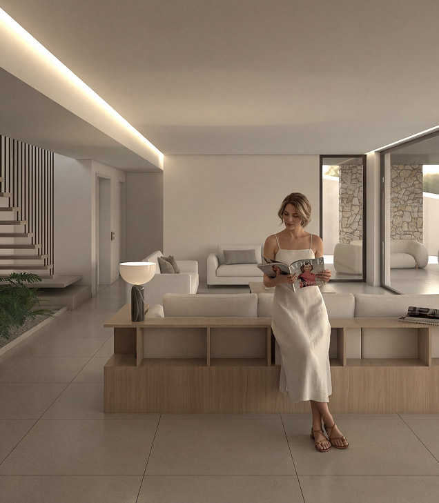 Atalaya Resort contact form Girl in a lounge reading a magazine