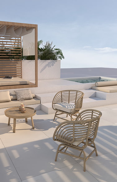 Panoramic lofts Terrace of the modern-style loft