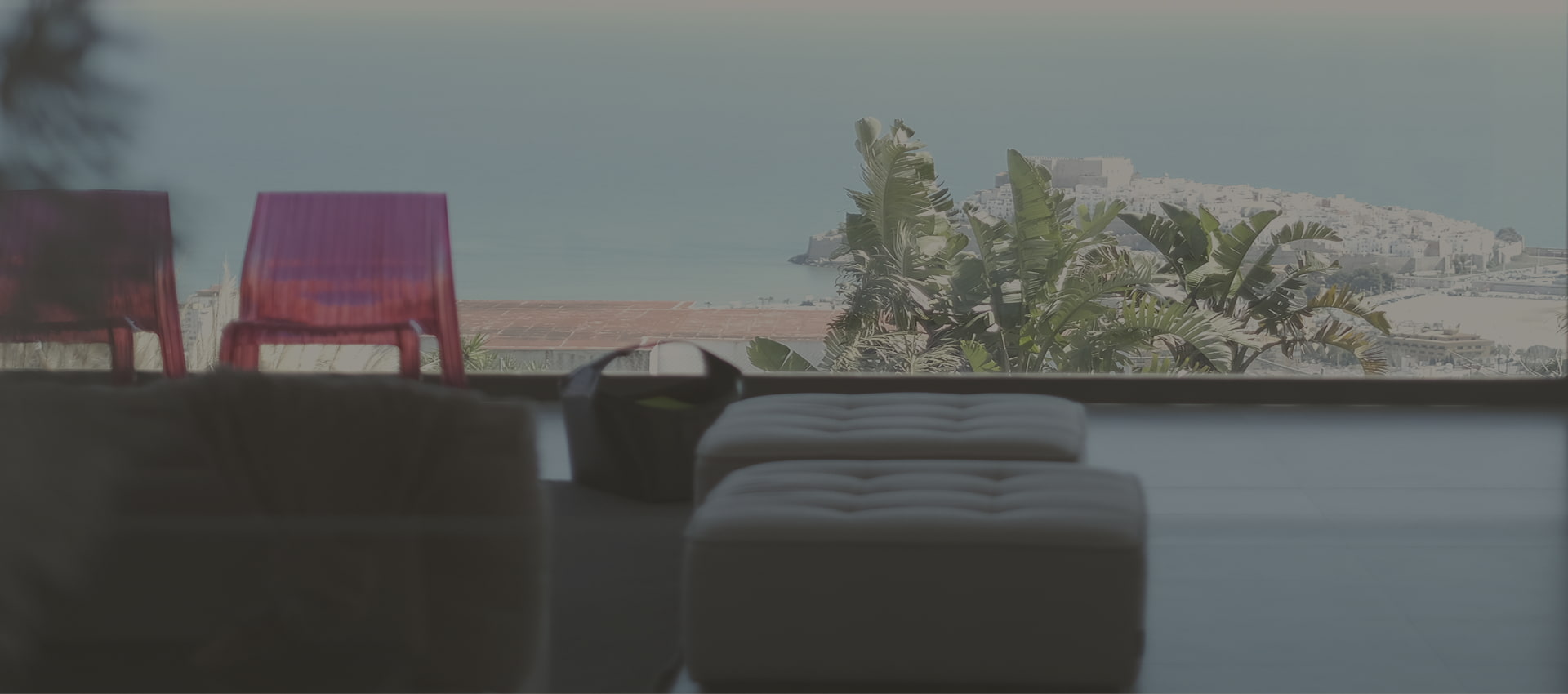 Panoramic resort Lounge with views of the Mediterranean