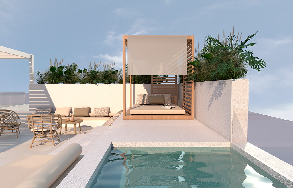 Premium apartment with jacuzzi Full-service loft-style apartment