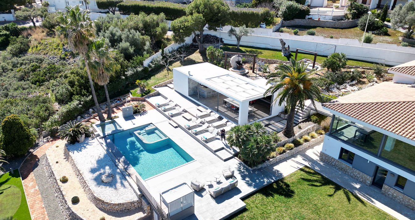 Aerial view of Villa Atalaya Aerial view of the facilities at Villa Atalaya