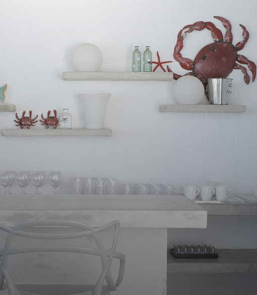 Summer beach bar Outdoor kitchen with Ibizan décor