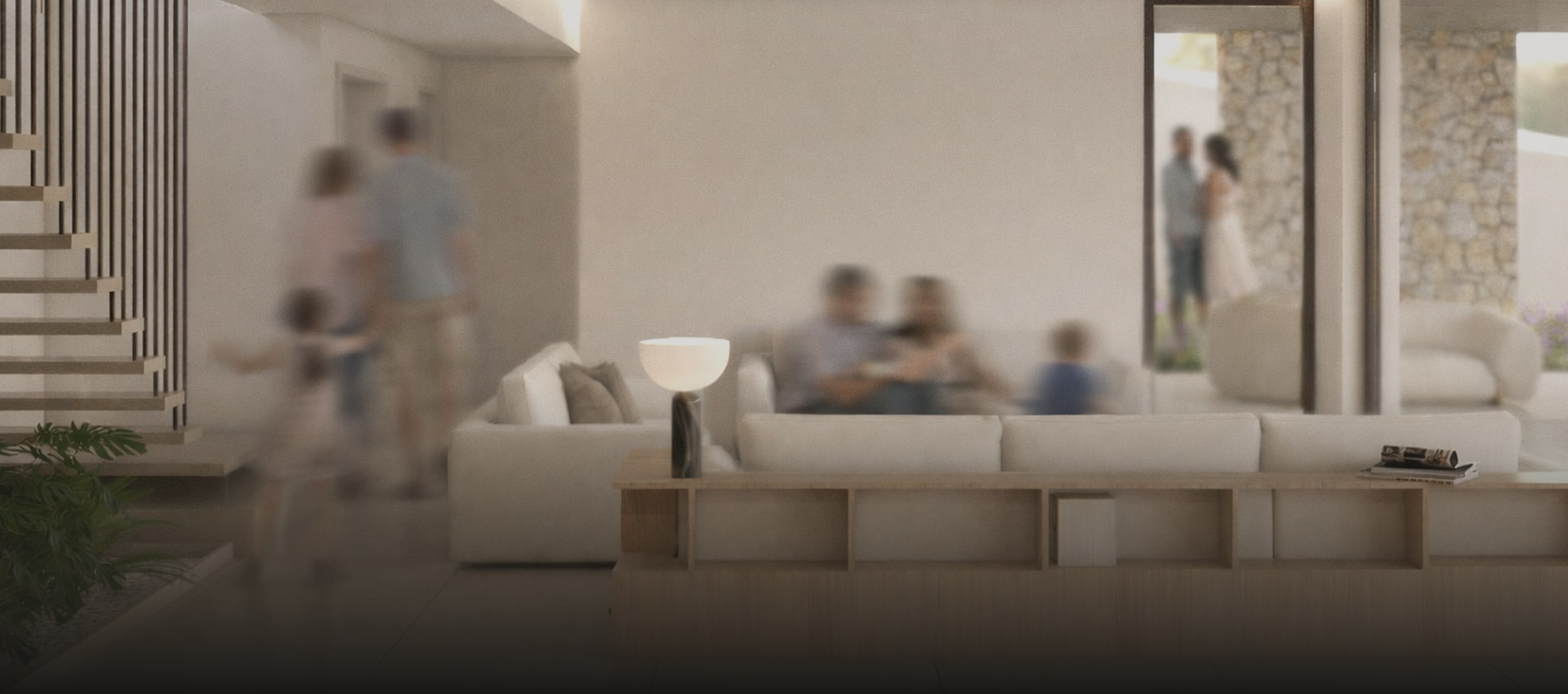 Villas for groups Communal area designed for groups and families.